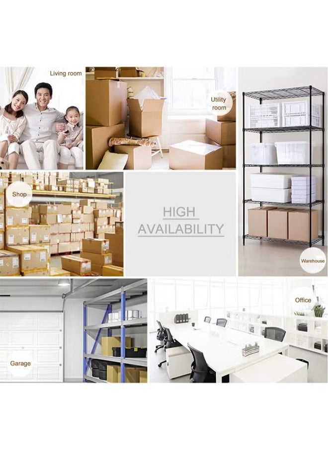 BLOOMING TIME - 5 Layers Of Adjustable Storage Shelves, Without Wheels, Simple Installation, Adjustable Height, Black - Image 1