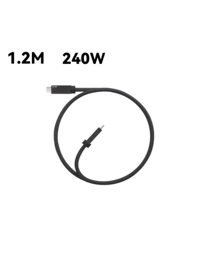 TEGIC Arch. Cable 240W Full-Function High-Speed Camera Transmission Cable USB3.1 Gen2 10Gbps 1.2m Type-C 4K 60Hz Display Data Cable Compatible with DSLR cameras laptops Smartphones - Image 1
