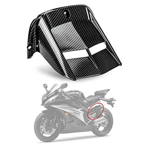 حماية خلفية للدراجة النارية واقي طين واقي إطارات لوحة عدادات واقي طين واقي صدمات إطار درع ماء واقي طين واقي طين لYZF R6 600 20062024 لون ألياف الكربون