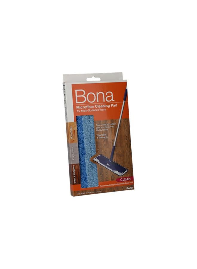 BONA Dual-Zone Microfiber Cleaning Pad for Multi-SurfFloors Blue 46.5 x 13cm - Image 2