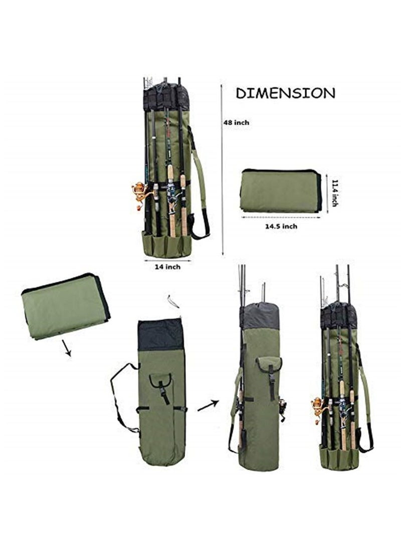 Generic Portable Multifunction Nylon Fishing Rod Bag - Image 3