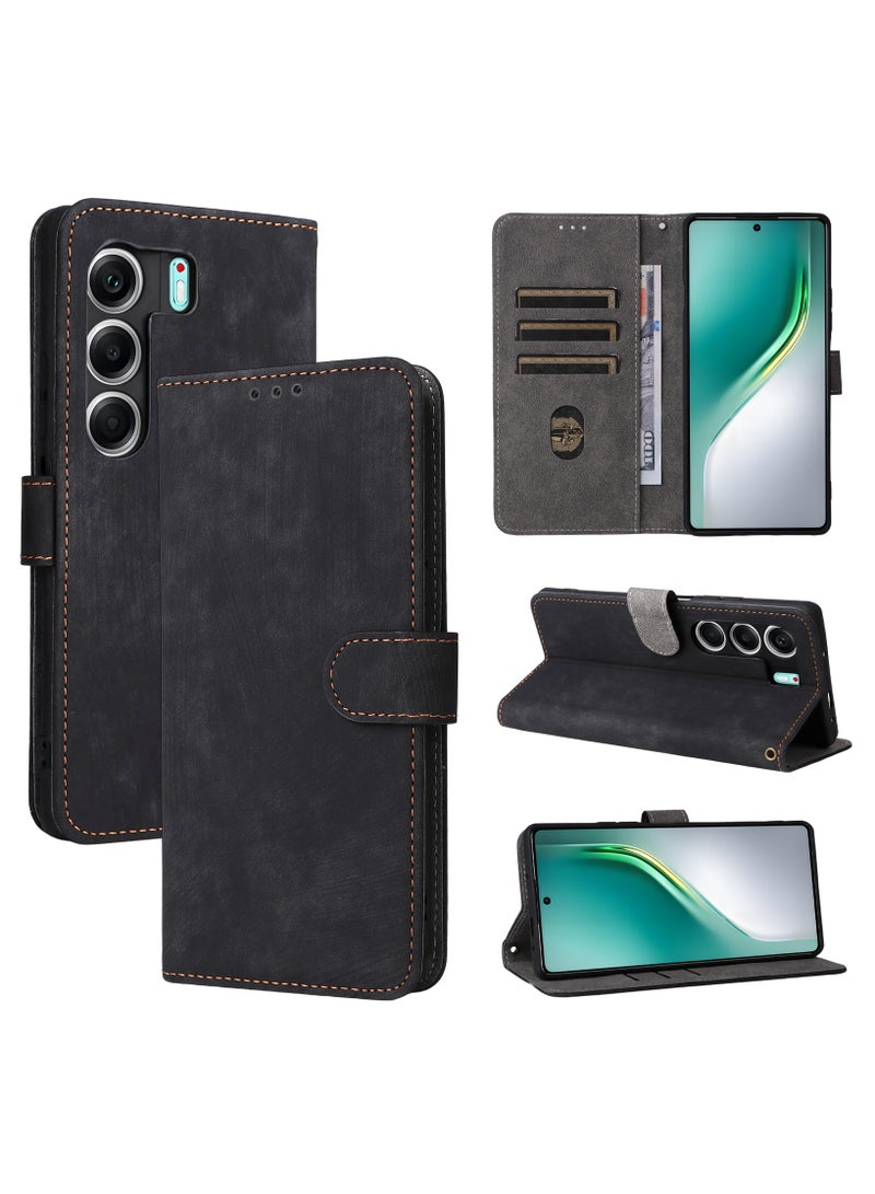 Phone Case for Tecno Camon 40 Pro 4G/ Tecno Camon 40 Pro 5G with RFID Security Protection Flip PU Leather Wallet Case with Card Holder Shockproof Protective Cover - Image 1