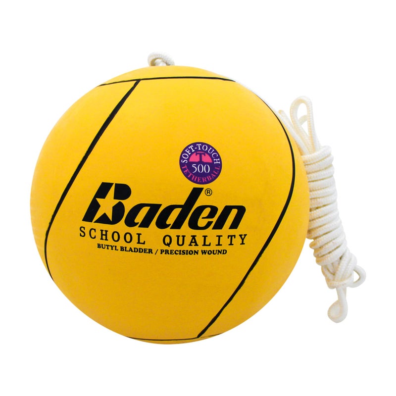 Baden School Quality Tetherball Set | Soft-Touch Tetherball Ball with Durable Rope | Ideal for Schoolyards and Playgrounds - Image 1