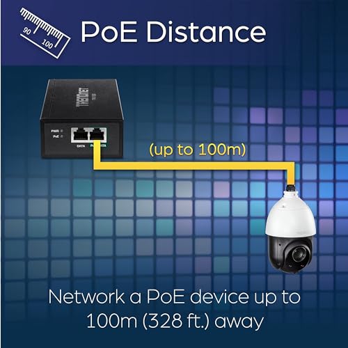 TRENDnet Gigabit PoE++ Injector, Convert A Non-PoE Port To A PoE++ Gigabit Port, PoE (15.4W), PoE+ (30W), Or PoE++ (95W), Up to 100m (328 ft), Integrated Power Supply, Black, TPE-119GI - Image 3