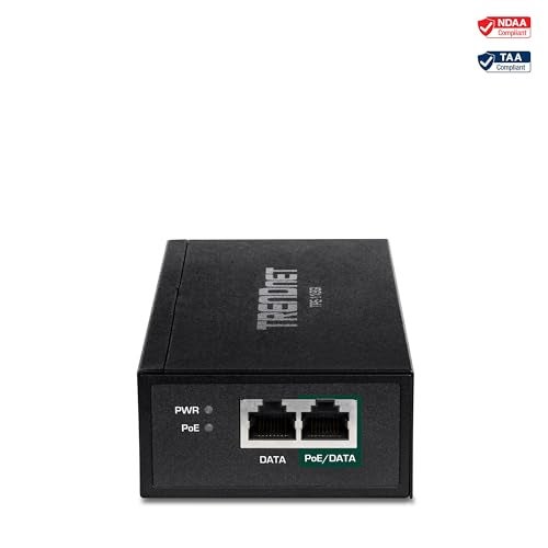 TRENDnet Gigabit PoE++ Injector, Convert A Non-PoE Port To A PoE++ Gigabit Port, PoE (15.4W), PoE+ (30W), Or PoE++ (95W), Up to 100m (328 ft), Integrated Power Supply, Black, TPE-119GI - Image 5