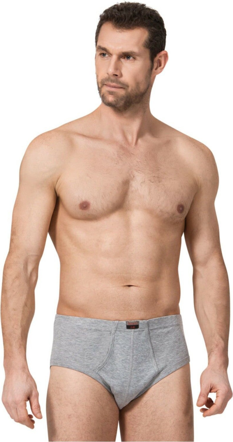 Namaldı 10 Pieces Gray Color Banded Slip Panties 