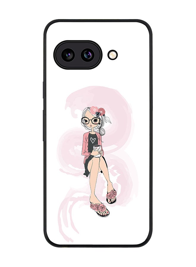 For Google Pixel 9a Case,Slim fit Camera Protection, Shockproof Thin Phone cover  - Nerdy Cute