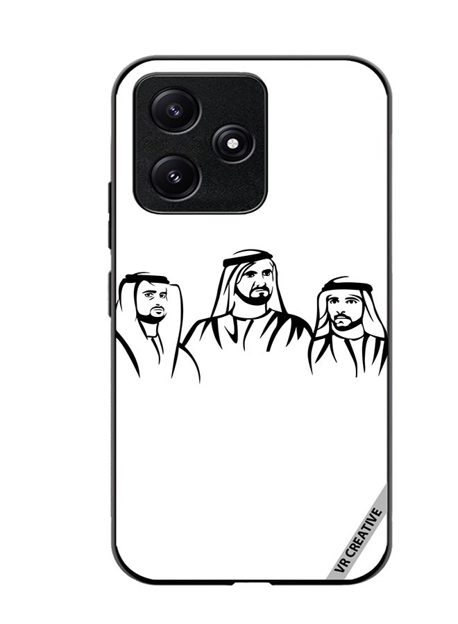 VR CREATIVE Protective Case Cover For Xiaomi Poco M6 Pro 5G Sheikh Mohammed Bin Rashid Al Maktoum Design Multicolour - Image 1