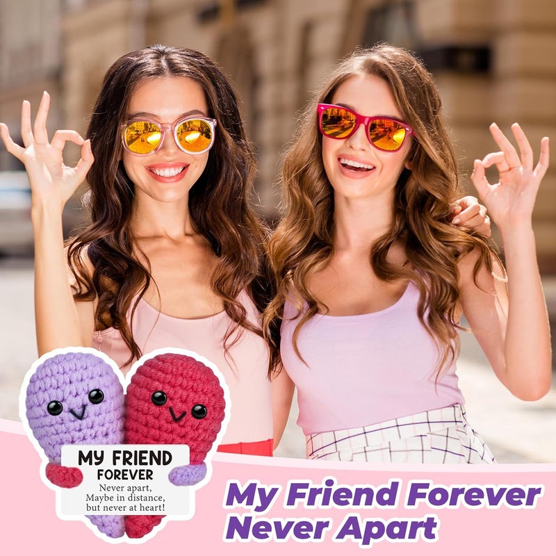 Happy Threads BelleFlair Handmade Crochet Emotional Support Gift - Best Friend Birthday Gift with Card - Image 5