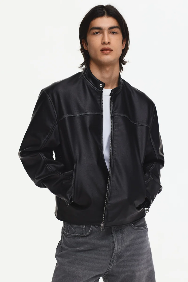 H&M  Coated racer jacket for Men | Best Price UAE