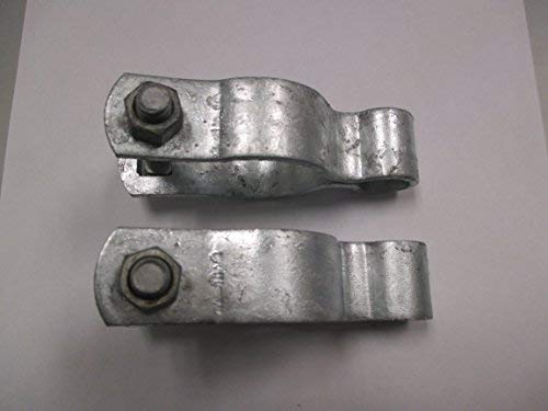 FENCESMART4U Pressed Steel Chain Link Fence Frame Hinge w/Bolt - (2 Sets Pack) (1-5/8") - Image 5