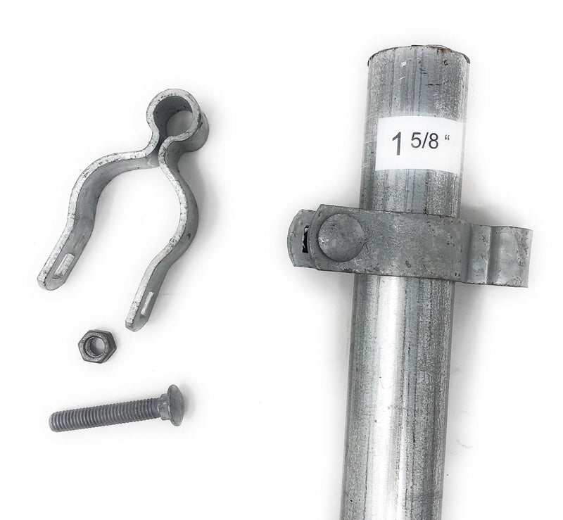 FENCESMART4U Pressed Steel Chain Link Fence Frame Hinge w/Bolt - (2 Sets Pack) (1-5/8") - Image 3