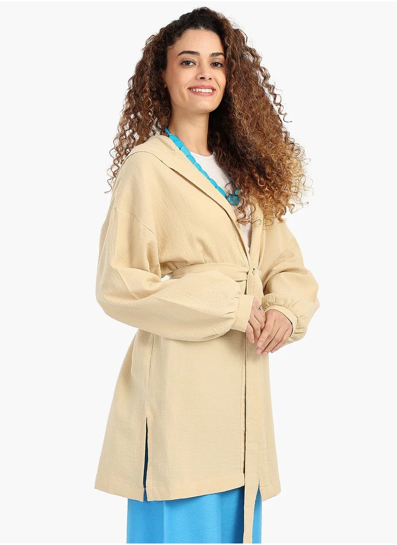 Carina Summer Hooded Cardigan  - Image 1