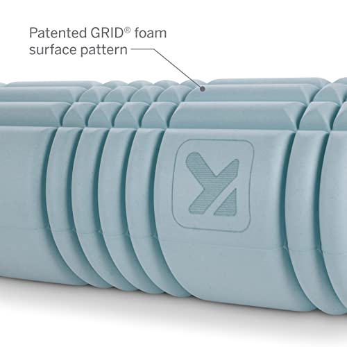 TriggerPoint Performance Therapy Grid Patented Multi-Density Foam Massage Roller (80% Recycled) Exercise, Deep Tissue Muscle Recovery - Muscle Pain&Tightness, Improves Circulation (13"), Blue - Image 2