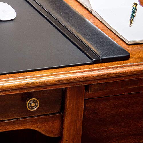 NJ Leather Office & Home Desk Blotter – Gaming Mouse Pad Protector, Black: 22x14 Inches - Image 5