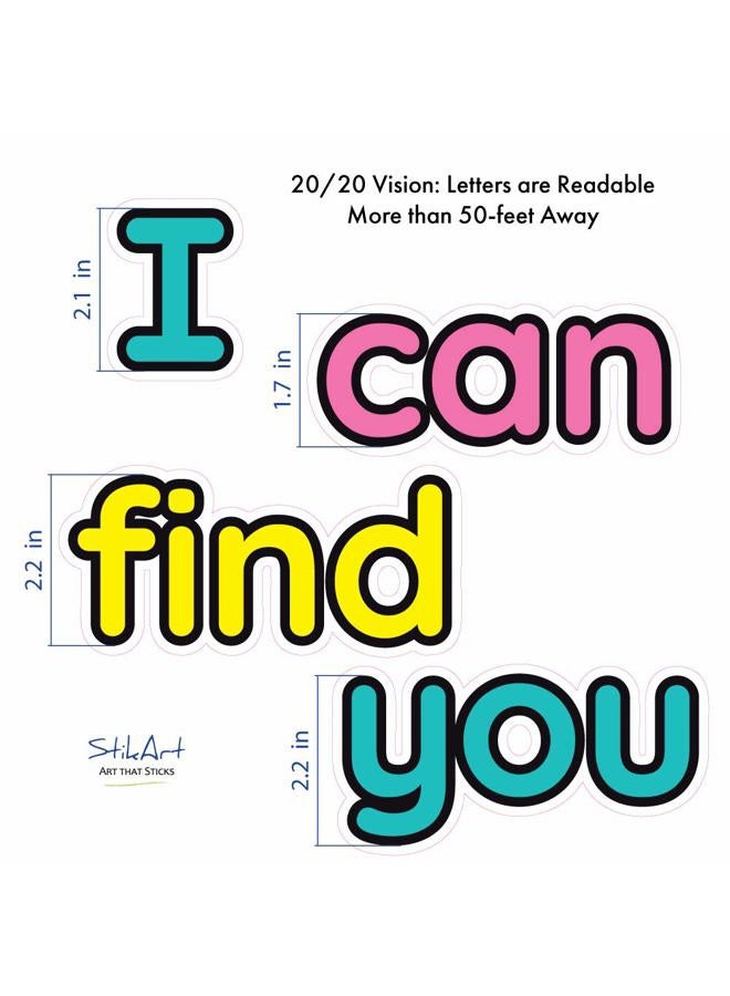 StikArt 40 Dolch Sight Words Wall Decals (Pre-K List) - Image 3