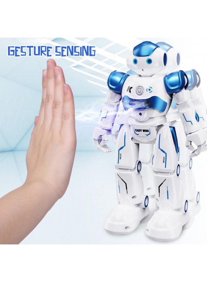SGILE RC Robot Toys for Kids, Gesture Sensing Programmable Rechargeable Remote Control Robot for Age 3 4 5 6 7 8 12 Year Old Boys Girls Birthday Gift Present, Blue - Image 4