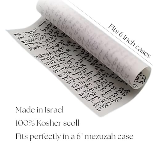 PROSHOFAR Kosher Mezuzah Scroll From Israel - Klaf Mezuza Parchment by ProShofar (5") - Image 3