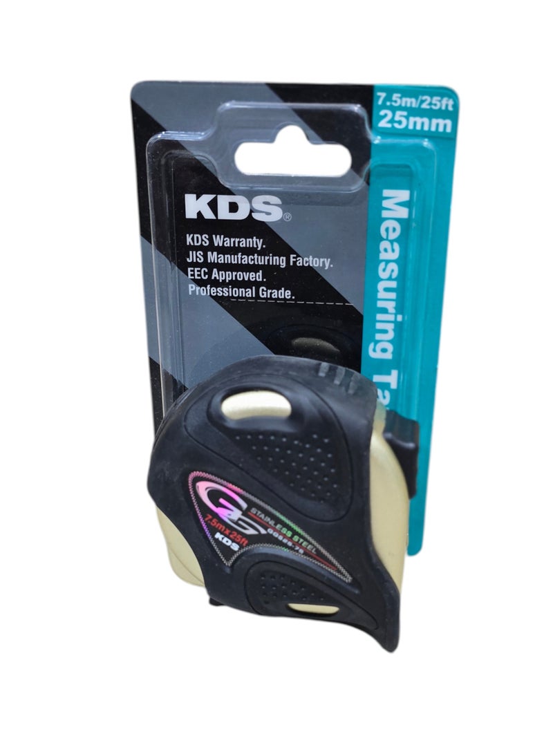 KDS Muratec KDS GGS25-75 Stainless Steel Measuring Tape 7.5m / 25ft – 25mm Professional Grade - Image 4
