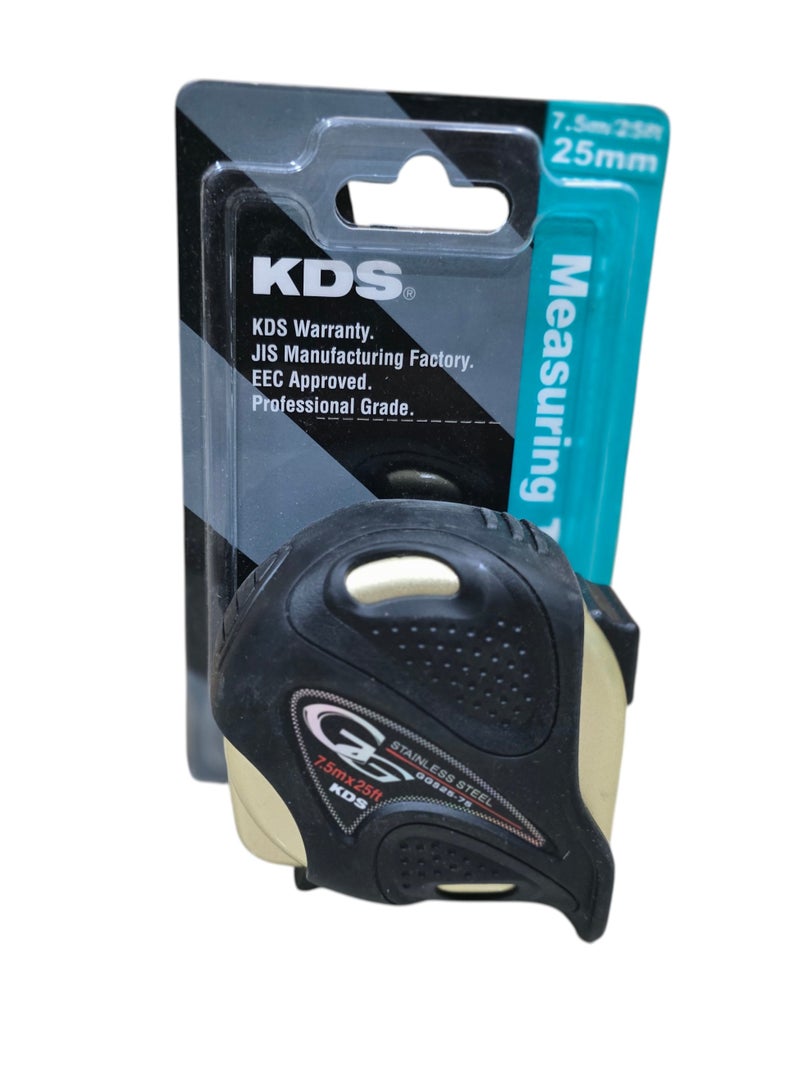 KDS Muratec KDS GGS25-75 Stainless Steel Measuring Tape 7.5m / 25ft – 25mm Professional Grade - Image 3