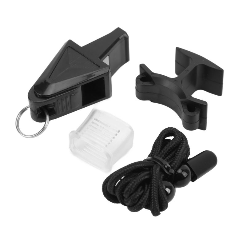ABS Sports Whistle: 1 Pack Portable High-Impact ABS Material - Clear Crisp Sound Whistle with Lanyard for Referees, Training, Survival, Gym & Competition - Image 1