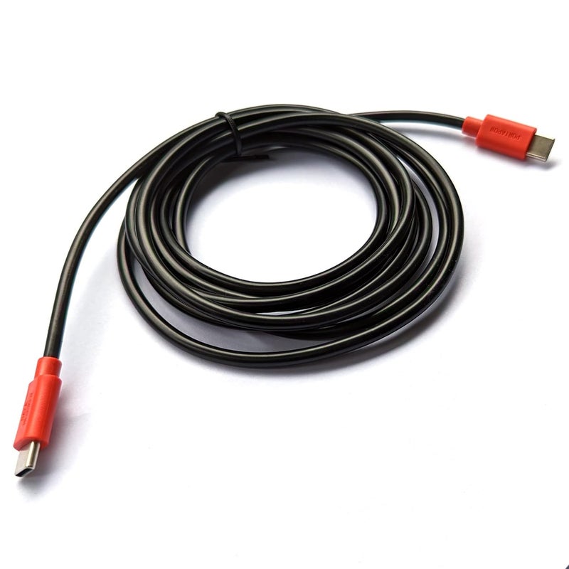 بورتابو كابل شحن USB-C إلى C بطول 5 أقدام مع حاجز البيانات - Image 1
