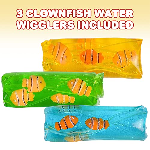ArtCreativity Clownfish Water Wigglers Set of 3 Fidget Toys for Kids with Clown Fish Figurines and Glitter Inside Stress Relief Toys for Boys and Girls Unique Party Favors for Children - Image 5