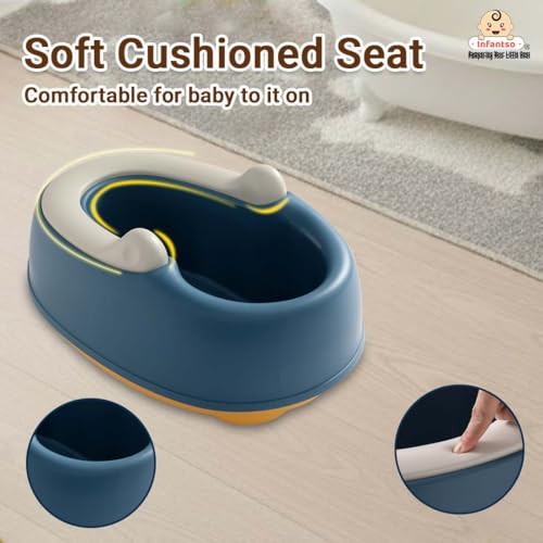 Infantso Baby Potty Washing Stool | Potty Training for 1 + Year Child, Potty Trainer with Drain Plug for easy cleaning, Suitable for Potty Training of Boys & Girls - Polyvinyl Chloride - Image 4