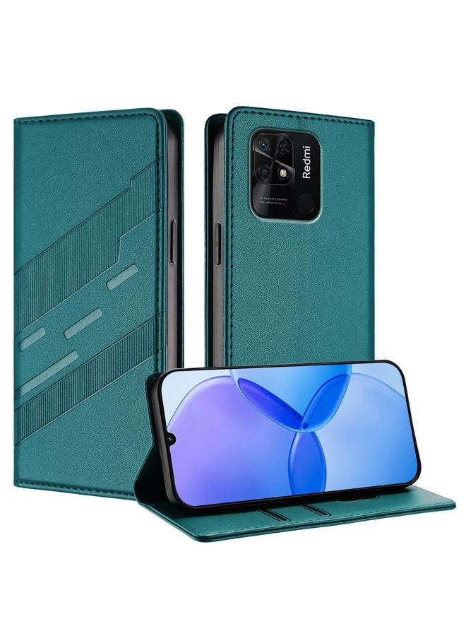 S-TOP Case For Redmi 10C Embossed Multi-functional Wallet Retro Leather Phone Case - Image 1