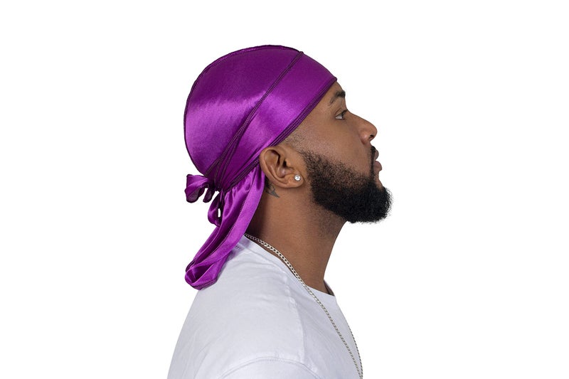 ForceWave 3 Pieces Silky Durags and 1 Wave Cap Pack for Men Waves, Moisture-Tech Fabric Satin Du-Rag - Image 3