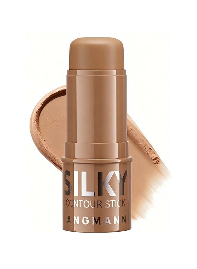 LANGMANNI Contour Stick, Matte Bronzer Stick, Professional Face Shaping & Contouring Stick Makeup, Easy to Apply with Buildable Coverage, Long Lasting & Sweatproof, #01 - Image 1