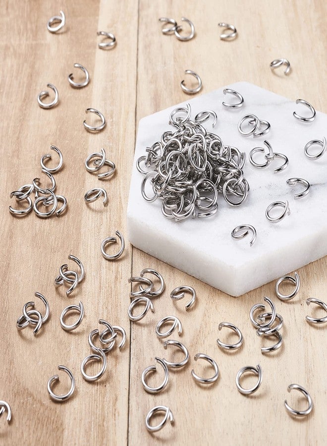 KISSITTY 1000Pcs 10mm Stainless Steel Open Jump Rings 1.4mm Thickness Round Ring Connectors Chainmail Making Jewelry Findings for Crafts Jewelry Making - Image 3