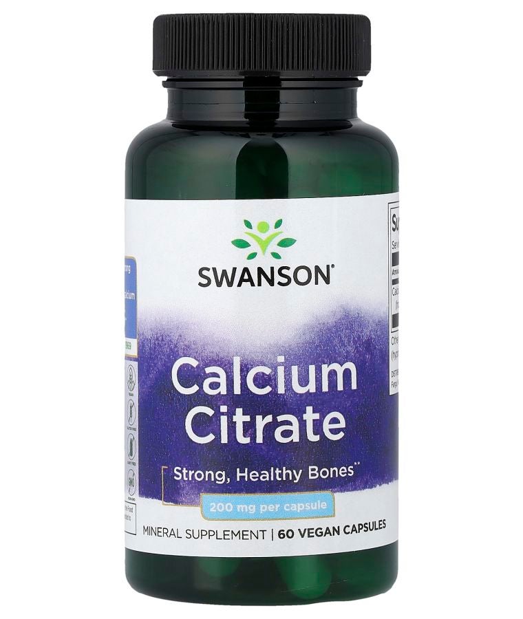 Calcium Citrate 200 mg 60 Vegan Capsules