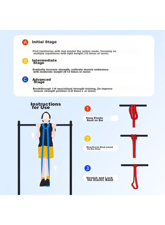 Li-Ning Li-ning Pull-up Assistance Band, Middle School Exam Auxiliary Band, Fitness Resistance Band For Men, Indoor Single Bar Pulling Band, Elastic Rope, 25kg - Image 5