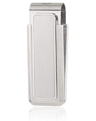 M-Clip MClip Stainless Steel Brushed Polished Stainless Money Clip SSBSSBRPB - Image 1