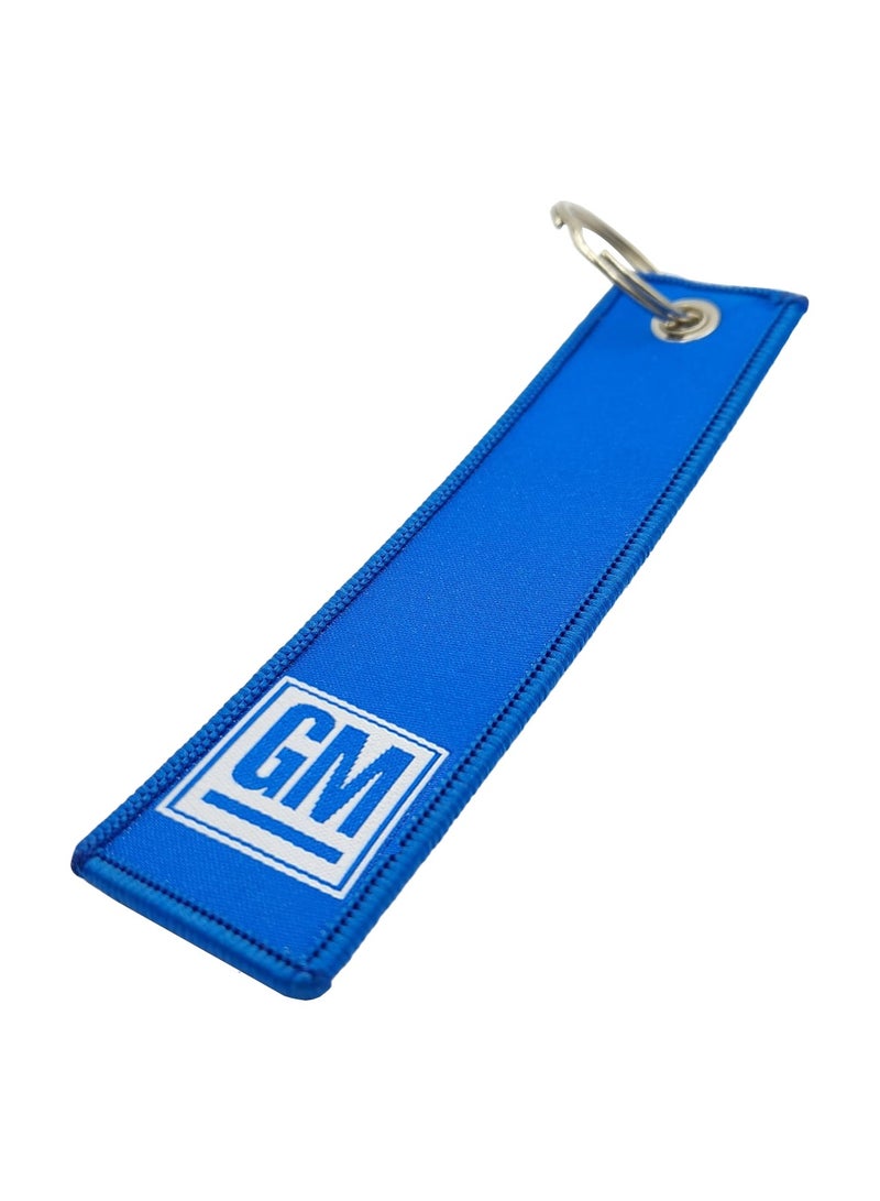 GM Car Key Chain, Home Keychain, Premium Type Fabric Strap Keychain - GM - Image 3