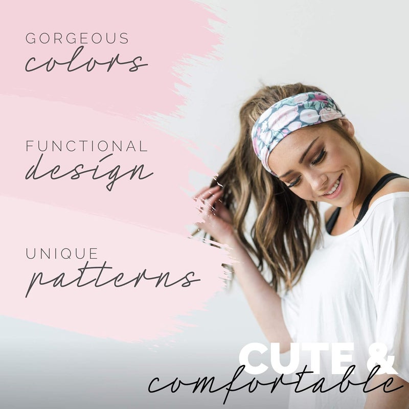 Maven Thread 4" Wide Workout Headbands for Women (2 Pack) – Non-Slip Sweatbands for Gym, Running & Yoga - Image 2