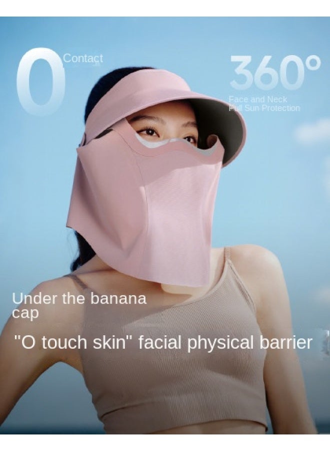 non Makeup Transfer】women's Full Protection Open-top Sun Hat With Magnetic Detachable Breathable Sun Visor For Spring And Summer - Image 1
