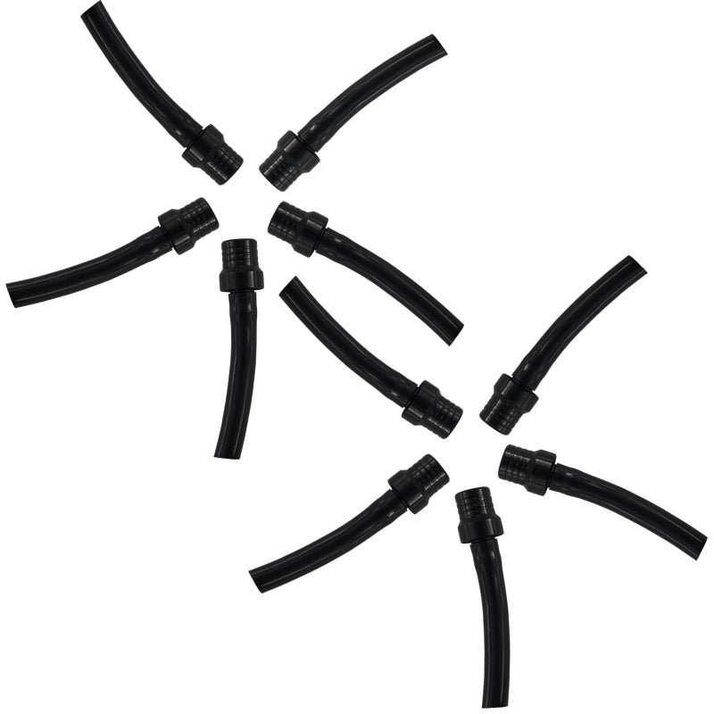 PRO BAT 10 Pack CNC Motorcycle Gas Cap Twoway Breather Tube Vent Gas Cap Breather Tube Vent Hose for Dirt Bike Pit Bike ATV All Factory CRF XR CR All Quads All Offroad Motorcycle Black