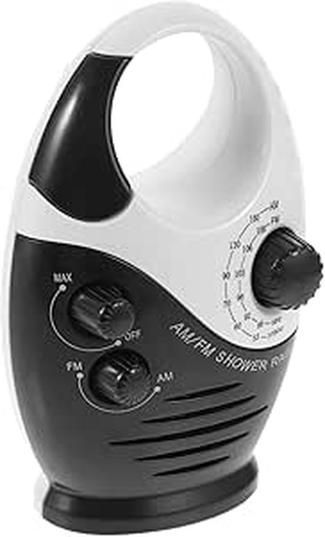Portable AM FM Shower Radio Top Handle Bathroom Speaker Outdoor - Image 1