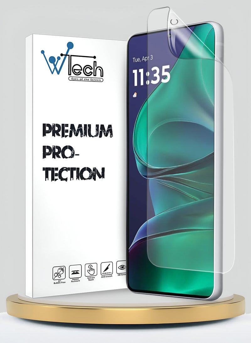 Wtech Motorola Edge 60 Stylus 5G 2025 Premium Hydrogel Film Thin and Flexible Screen Protector (MSHFMN) - Clear - Image 1