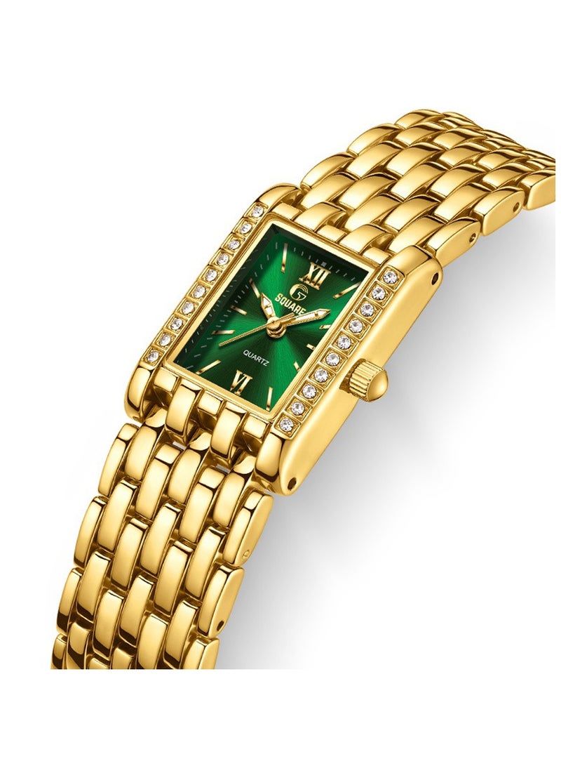 Gsquare Women’s Analog Quartz Gold Stainless Steel Watch – Model 3700 - Image 2
