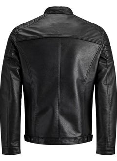 Jack Jones Leather Jacket Jcorocky 12147218  - Image 2