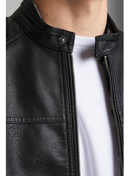 Jack Jones Leather Jacket Jcorocky 12147218  - Image 4