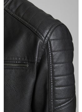 Jack Jones Leather Jacket Jcorocky 12147218  - Image 5