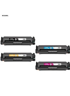 ECARES ECARES® 046 Compatible Toner Cartridge 4 Pack 046 BK/C/M/Y Toner Cartridge: Compatible Replacement for Canon Image Class LBP654Cdw Image Class MF735Cdw Image Class MF731Cdw Image Class MF733Cdw Printe  - Image 1