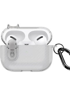 【PECK】 Series Airpods Case, Designed for AirPods Pro 2 (2022), Protective Wireless Charging Case Armor Earphone Cover with Keychain - Grey