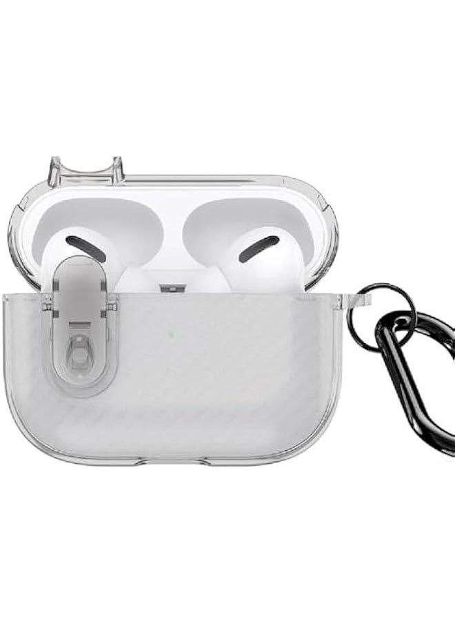 Generic - 【PECK】 Series Airpods Case, Designed for AirPods Pro 2 (2022), Protective Wireless Charging Case Armor Earphone Cover with Keychain - Grey - Image 1