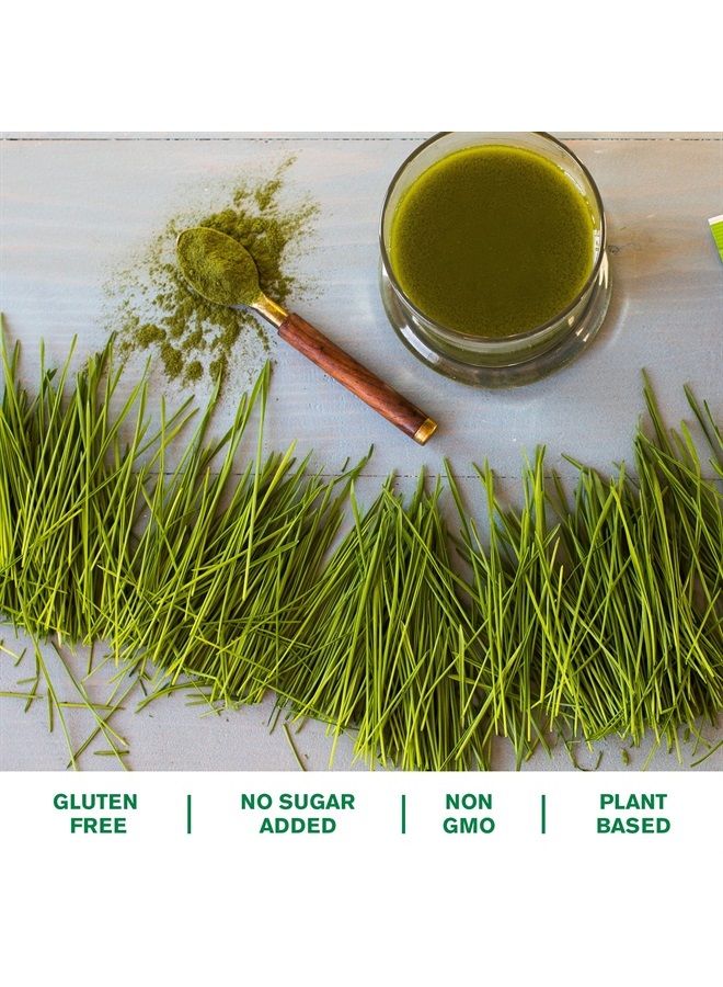 Amazing Grass مسحوق عشب القمح: مسحوق عشب القمح 100% من الأوراق الكاملة لدعم الطاقة، إزالة السموم والمناعة، يوفر الكلوروفيل، 100 حصة - Image 2