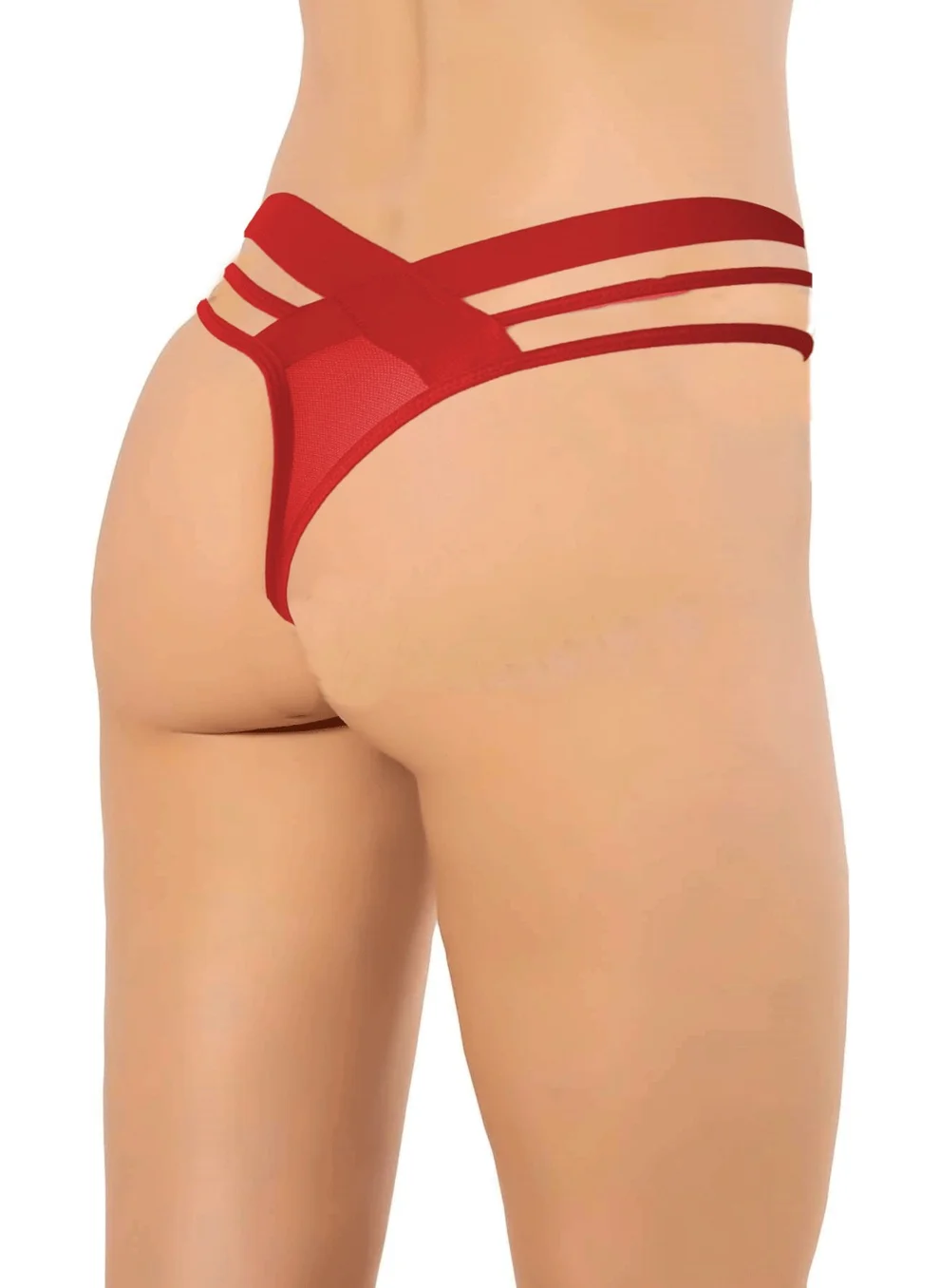 Hepsine Rakip Rivaling All Women's Red Front Lace Cross String String Thong
